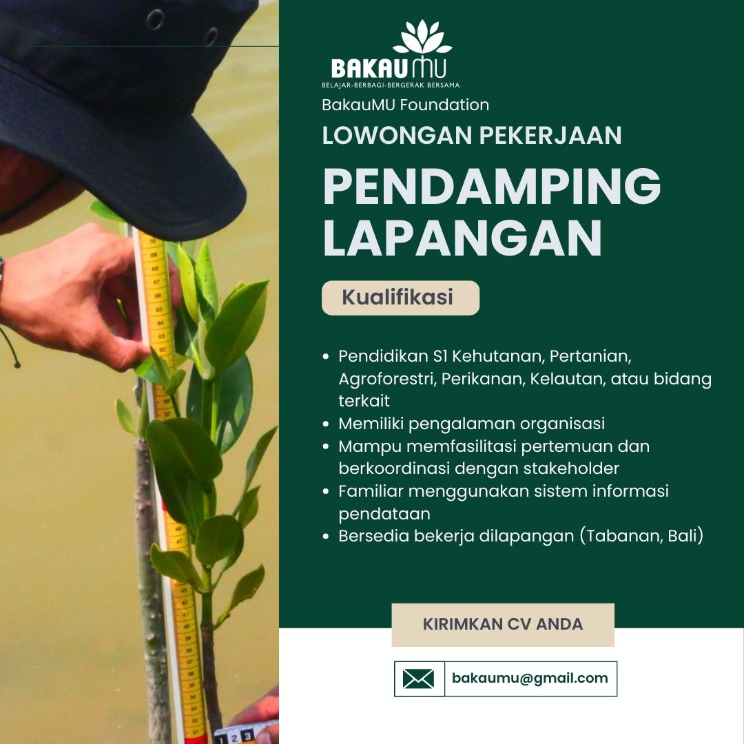 Lowongan Kerja Pendamping Lapangan (Field Assistent)